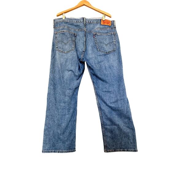 Levis 569 Jeans Mens 36x30 Measures 40x30 Medium Wash Blue Stretch - Picture 8 of 8